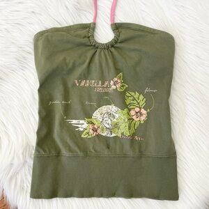 Vintage Y2K tropical halter top 🌺 by Banana Moon